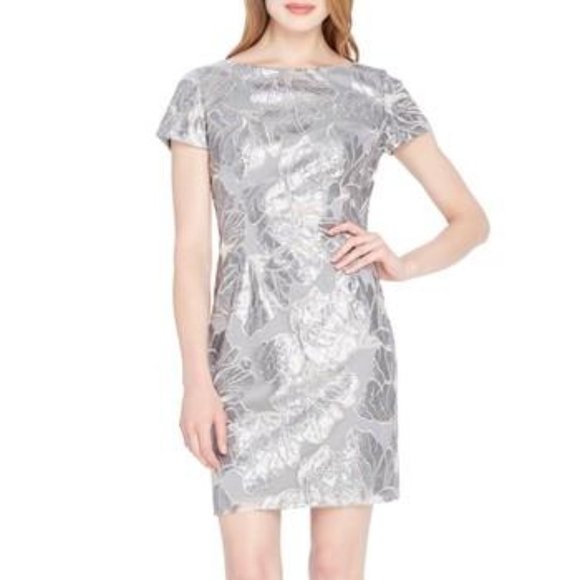 Tahari Dresses & Skirts - Tahari sequin floral sheath dress